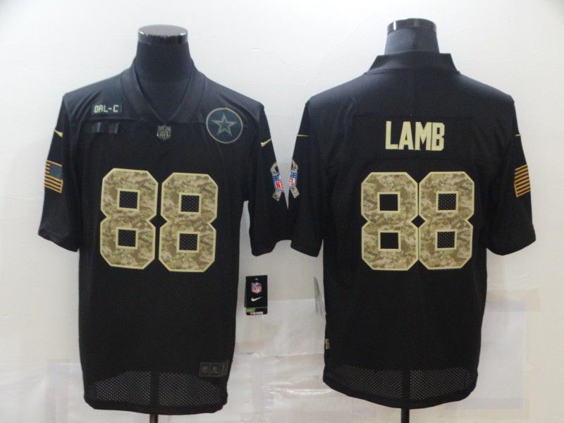 Men Dallas cowboys #88 Lamb Black camo Lettering 2020 Nike NFL Jersey->dallas cowboys->NFL Jersey